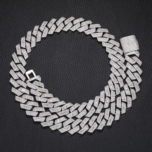 Luxe 16mm Baguette Cuban Link Necklace