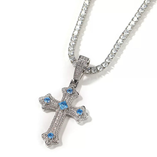 Reliquary Cross Pendant Necklace