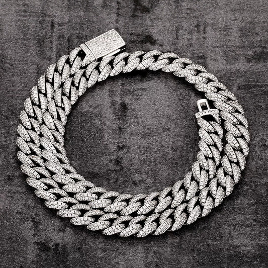 Iced Out Miami Cuban Link Chain Necklace