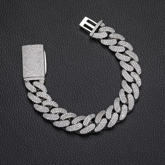 Frost 18mm Oval Link Iced Cuban Bracelet