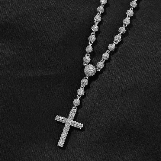 Rosary Cross Necklace