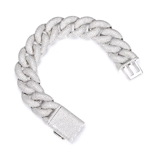 Dome 20mm Iced Cuban Bracelet