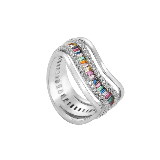 The Rainbow Wave Ring
