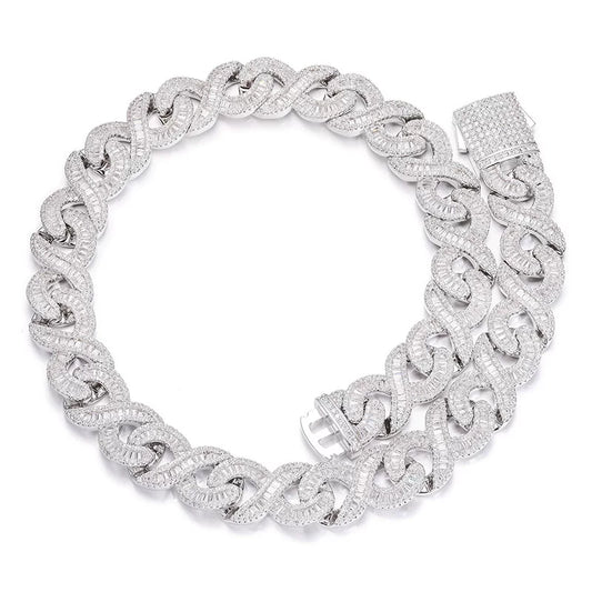 Luxe 16mm Baguette Cuban Link Chain