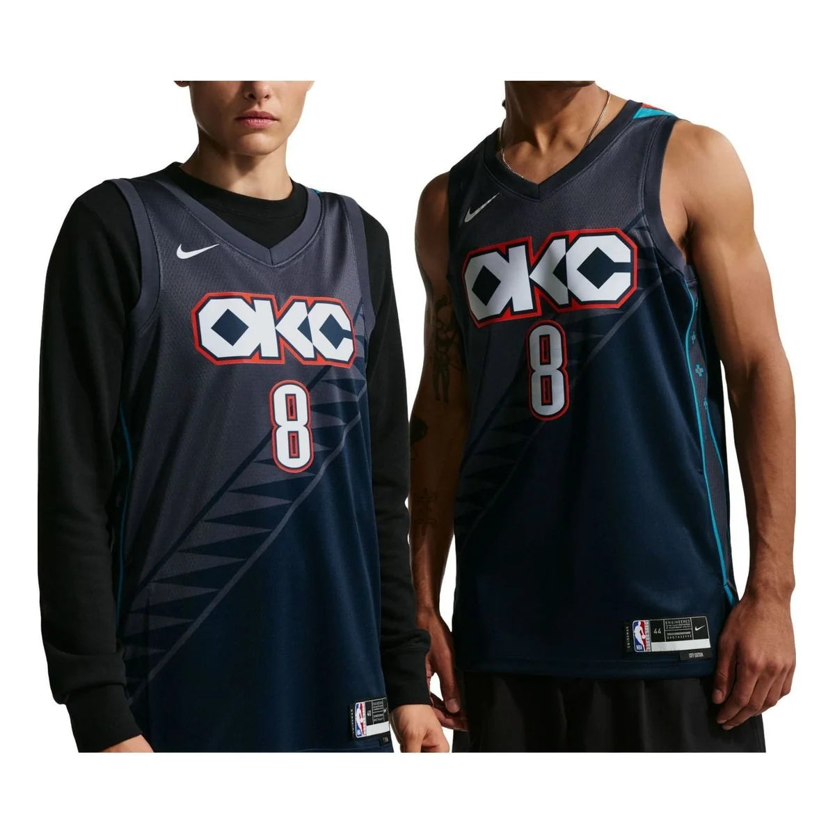Nike NBA Oklahoma City Thunder City Edition Jersey 'Jalen Williams #8' Navy 2024 (HM5990-439)