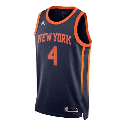 Jordan NBA Knicks Statement Edition Jersey 'Derrick Rose #4' Navy 2022 (DO9536-419)
