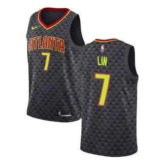 Nike NBA Hawks Statement Edition Jersey 'Jeremy Lin #7' Black 2018 (864457-020)