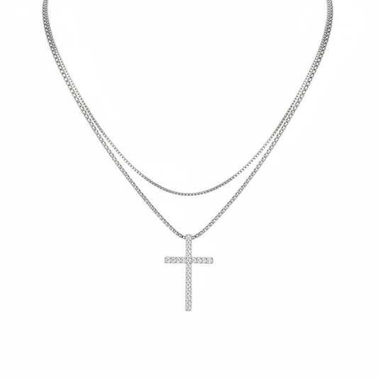 Silver Cross White