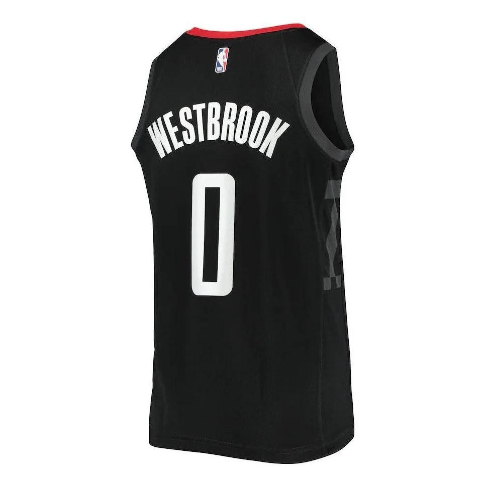 Nike NBA Houston Rockets Statement Edition Fast Break Replica Jersey 'Russell Westbrook #0' Black (877206-019)