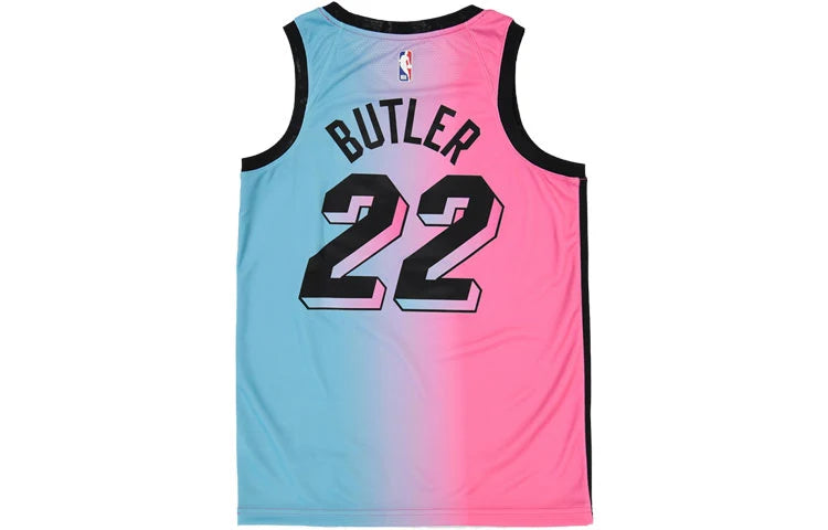 Nike NBA Heat City Edition Swingman Jersey 'Jimmy Butler #22' Pink-Blue Gradient 2020 (CN1741-687)