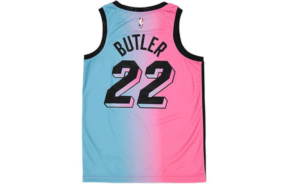 Nike NBA Heat City Edition Swingman Jersey 'Jimmy Butler #22' Pink-Blue Gradient 2020 (CN1741-687)