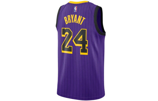 Nike NBA Los Angeles Lakers 2018/19 City Edition Swingman Jersey 'Kobe Bryant #24' Purple (AV4270-505)
