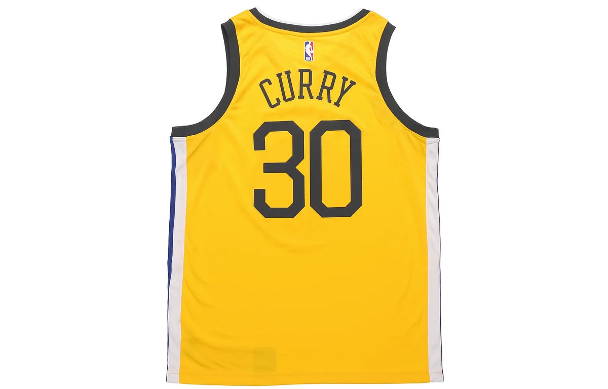 Nike NBA Golden State Warriors Earned Edition Jersey 'Stephen Curry #30' Gold 2018-19 (BQ1159-731)