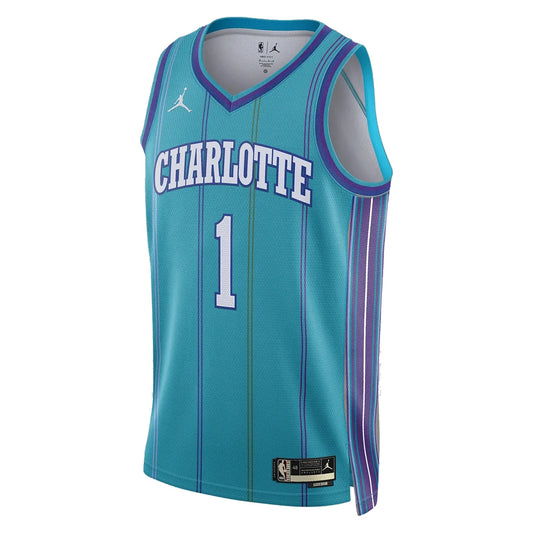 Jordan Brand NBA Hornets Classic Edition Swingman Jersey 'LaMelo Ball #1' Teal 2023 (DX8610-415)