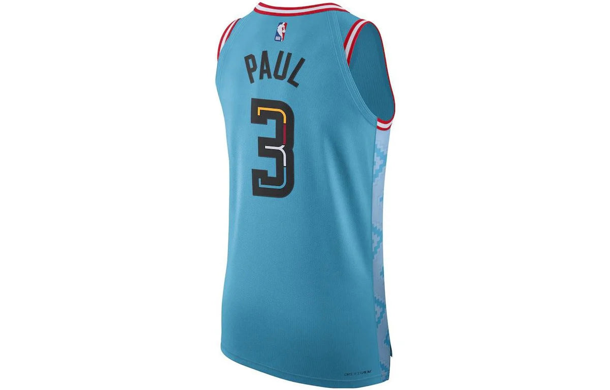 Nike NBA Phoenix Suns City Edition Authentic Jersey 'Chris Paul #3' Teal (DQ0208-415)
