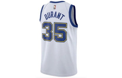 Nike NBA Warriors Hardwood Classic Jersey 'Kevin Durant #35' White 2017 (904152-101)