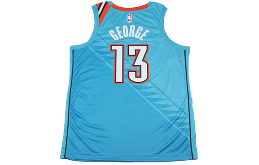 Nike NBA Oklahoma City Thunder 2018-19 City Edition Swingman Jersey 'Paul George #13' Sky Blue (AJ4632-444)