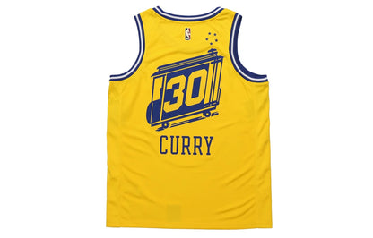 Nike NBA Warriors Hardwood Classic Jersey 'Stephen Curry #30' Gold 2019 (BQ8109-729)