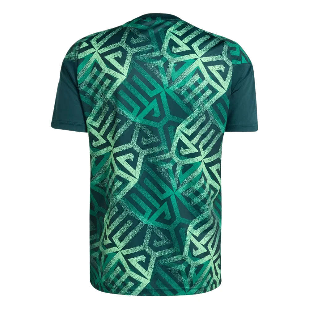 adidas Mexico 2026 Home Pre-Match Jersey Aurora Ivy Asia Sizing (JY5485)