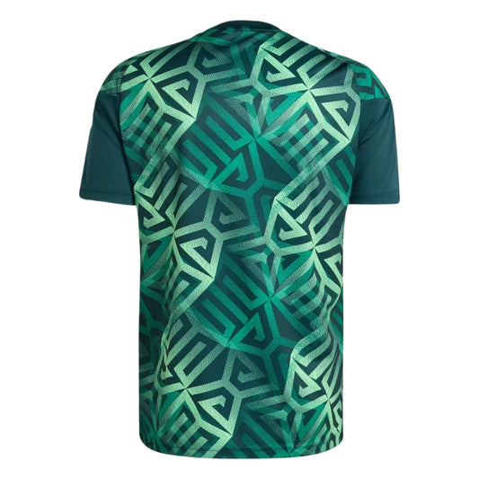 adidas Mexico 2026 Home Pre-Match Jersey Aurora Ivy Asia Sizing (JY5485)
