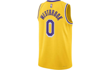 Nike NBA Lakers Icon Edition Jersey 'Russell Westbrook #0' Gold 2021 (CW3669-741)