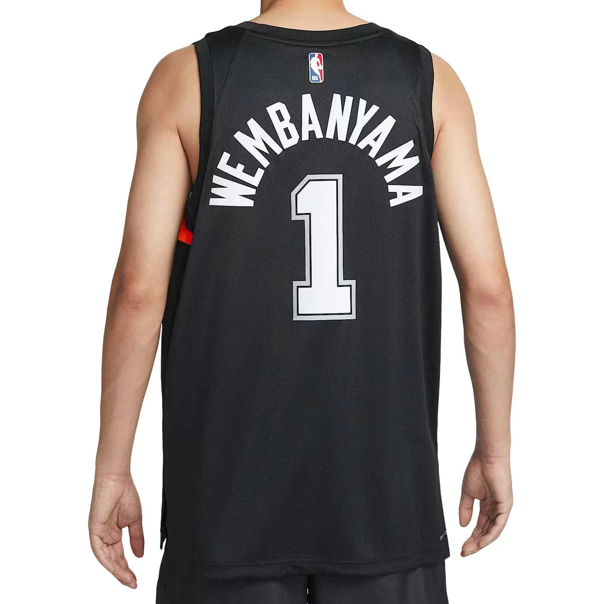 Nike NBA Spurs City Edition Jersey 'Victor Wembanyama #1' Black 2023 (HM5996-013)
