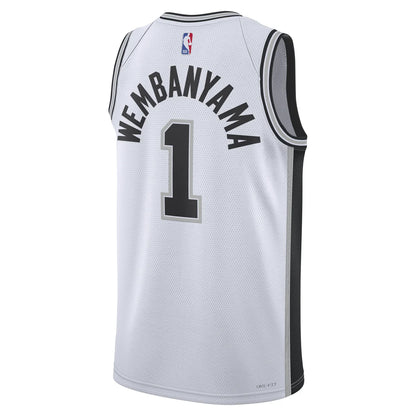 Nike NBA Spurs Association Edition Jersey 'Victor Wembanyama #1' White 2023 (DN2094-104)