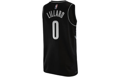 Nike NBA Trail Blazers City Edition Swingman Jersey 'Damian Lillard #0' Black 2021 (DH8068-010)