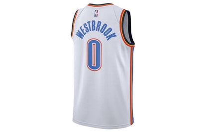 Nike NBA Thunder Association Edition Jersey 'Russell Westbrook #0' White 2017 (864437-100)