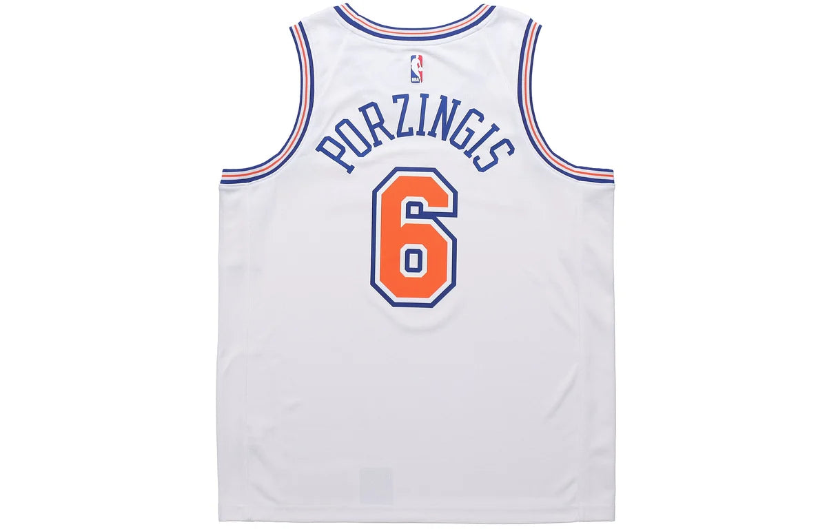 Nike NBA Knicks Association Swingman Jersey 'Kristaps Porzingis #6' White (877215-100)