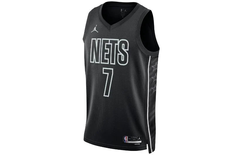 Jordan NBA Brooklyn Nets Statement Edition Swingman Jersey 'Kevin Durant #7' Black (DO9518-011)