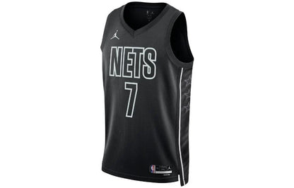 Jordan NBA Brooklyn Nets Statement Edition Swingman Jersey 'Kevin Durant #7' Black (DO9518-011)