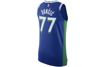 Nike NBA Dallas Mavericks City Edition Authentic Jersey 'Luka Dončić #77' Blue/Green (DQ0191-496)