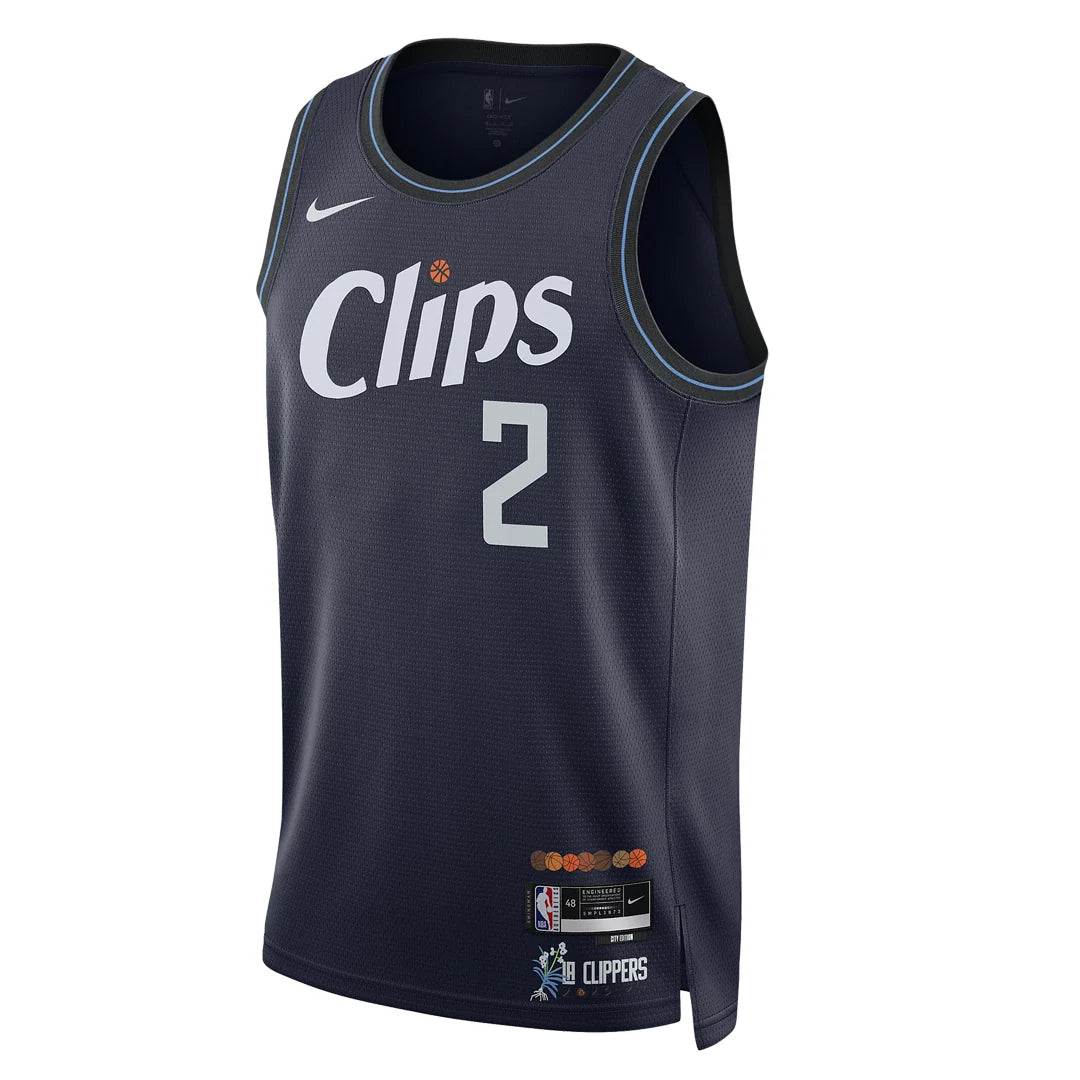 Nike NBA Clippers City Edition Jersey 'Kawhi Leonard #2' Navy 2023 (DX8505-420)