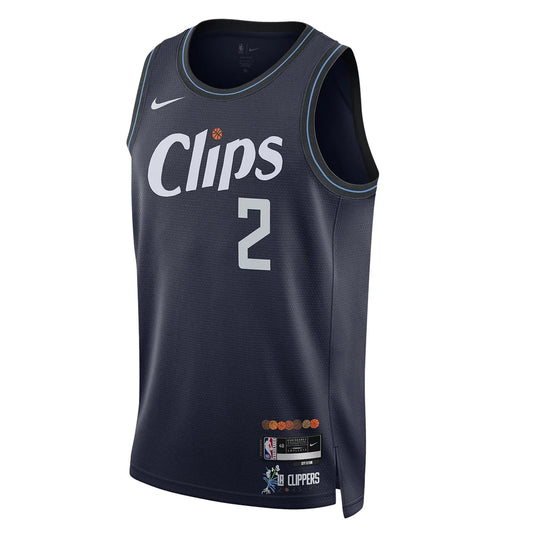 Nike NBA Clippers City Edition Jersey 'Kawhi Leonard #2' Navy 2023 (DX8505-420)