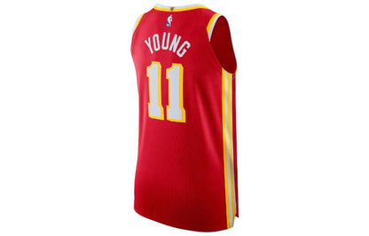 Nike NBA Hawks Icon Authentic Jersey 'Trae Young #11' Red 2021/22 (CN6326-657)