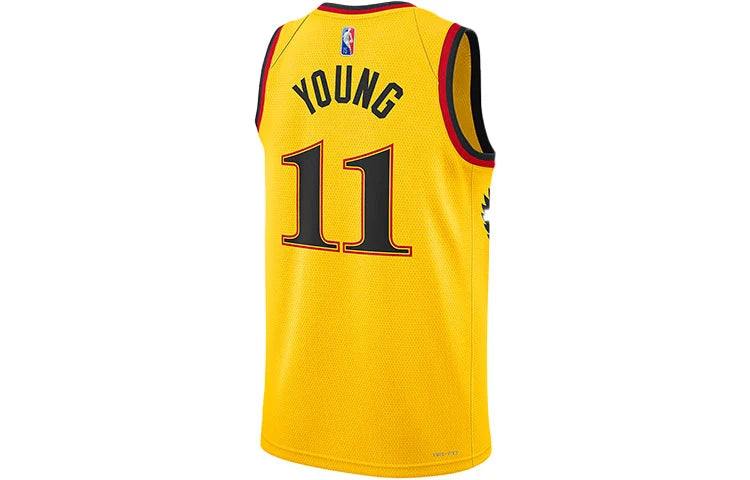 Nike NBA Hawks 2021/22 City Swingman Jersey 'Trae Young #11' Gold (DB4017-728)