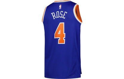 Nike NBA New York Knicks 2022/23 Icon Edition Swingman Jersey 'Derrick Rose #4' Blue (DN2015-401)