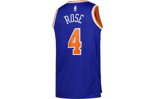 Nike NBA New York Knicks 2022/23 Icon Edition Swingman Jersey 'Derrick Rose #4' Blue (DN2015-401)