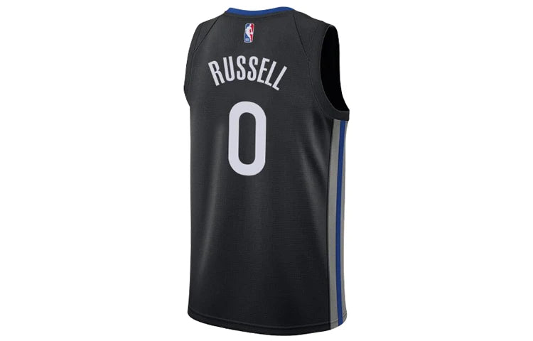 Nike NBA Golden State Warriors City Edition Jersey 'D’Angelo Russell #0' Black The Town 2019 (AV4638-016)
