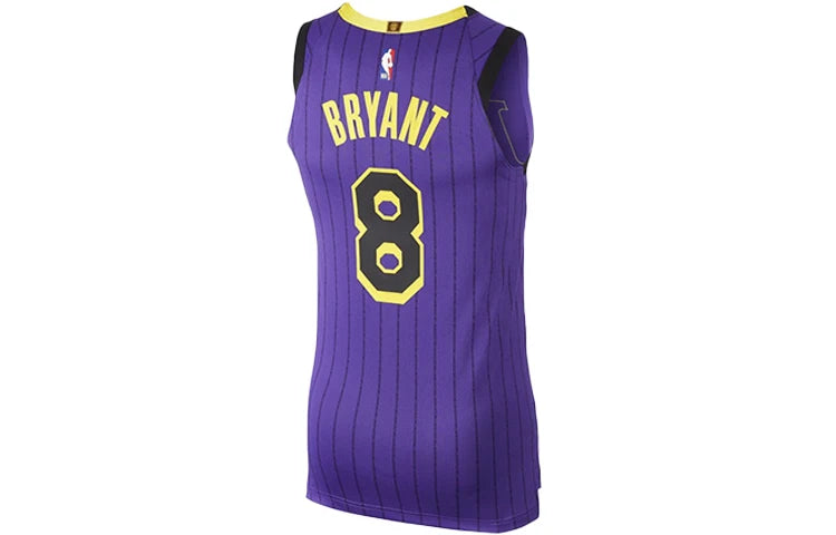 Nike NBA Los Angeles Lakers City Edition Lore Series Authentic Jersey 'Kobe Bryant #8' Purple (AV3696-504)