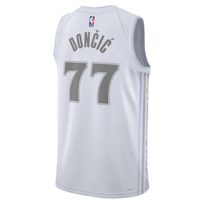 Nike NBA Mavericks City Edition Jersey 'Luka Dončić #77' White 2024 (FQ4339-100)