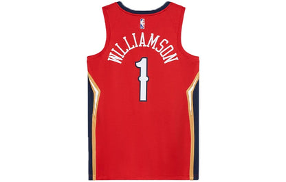 Jordan NBA Pelicans Statement Edition Jersey 'Zion Williamson #1' Red 2020 (CV9486-660)