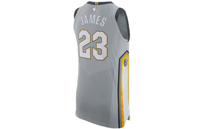 Nike NBA Cavaliers City Edition Authentic Jersey 'LeBron James #23' Gray 2017 (AH6048-007)