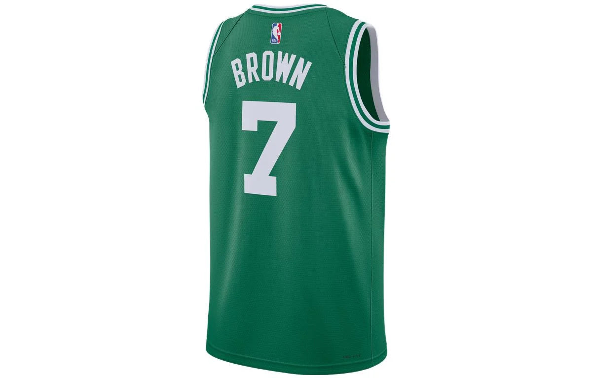 Nike NBA Celtics Icon Swingman Jersey 'Jaylen Brown #7' Green (CW3659-315)