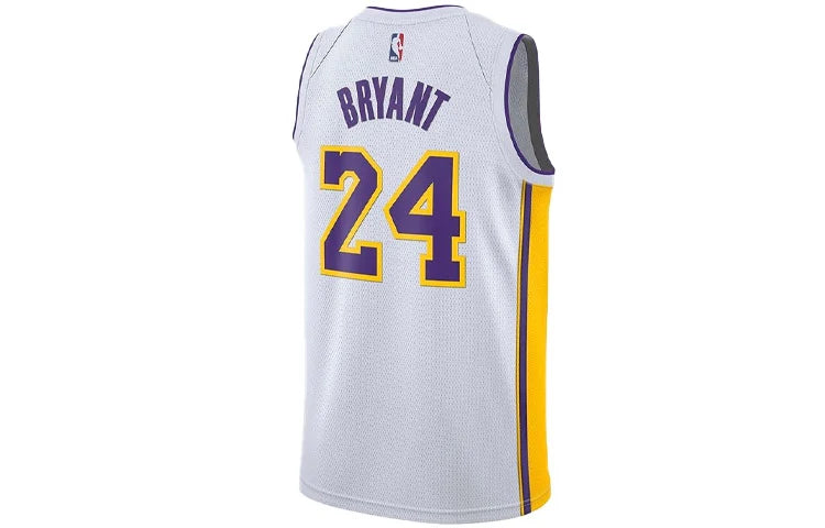 Nike NBA Lakers Association Edition Jersey 'Kobe Bryant #24' White 2017 (AQ2108-100)