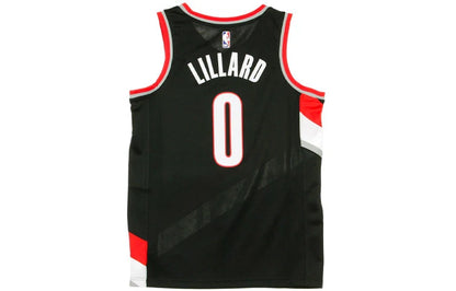 Nike NBA Portland Trail Blazers Icon Edition Swingman Jersey 'Damian Lillard #0' Black (CW3680-010)