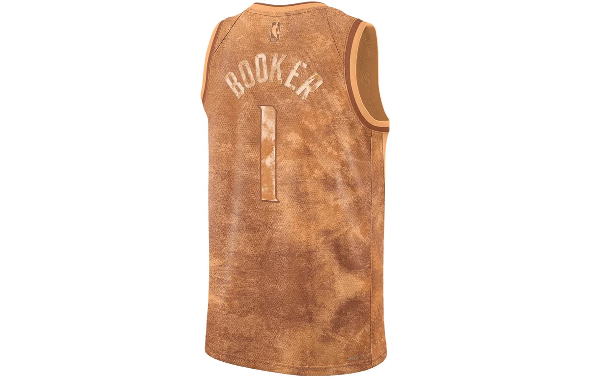 Nike NBA Suns Select Series Jersey 'Devin Booker #1' Brown 2023 (FD6233-860)