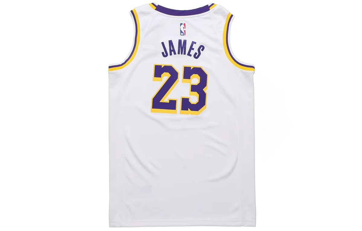Nike NBA Lakers Association Edition Swingman Jersey 'LeBron James #23' White 2020 (CW3595-101)