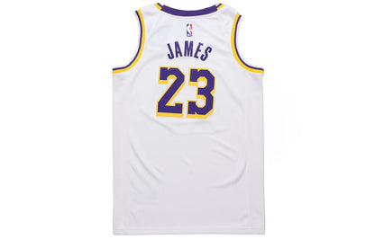 Nike NBA Lakers Association Edition Swingman Jersey 'LeBron James #23' White 2020 (CW3595-101)